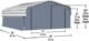 Arrow Enclosure Kit ONLY for Arrow Carport, 20 ft. x 20 ft. Gray - Image 2