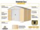 Ironwood Steel Hybrid Shed Kit 8 x 8 ft. Galvanized Anthracite - Image 7