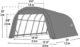 ShelterCoat 13 x 24 ft. Wind and Snow Rated Garage Round Gray STD - Image 3