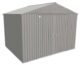 Arrow Elite Steel Storage Shed, 10×8, Cool Grey