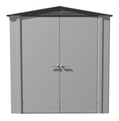 Spacemaker Patio Shed, 6×3, Flute Grey and Anthracite Spacemaker Patio Shed, 6×3, Flute Grey and Anthracite