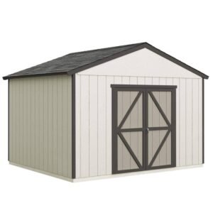 Handy Home DIY Astoria 12 ft. x 16 ft. Wooden Storage Shed with Flooring Included