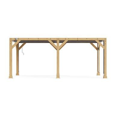 Yardistry 10′ x 20′ Meridian Wood Room with Louvered Roof Yardistry 10′ x 20′ Meridian Wood Room with Louvered Roof
