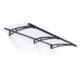 Canopia by Palram Aquila Door and Window Awning, 7′ L x 3′ W x 6.5″ H, Gray Structure/Clear Panels