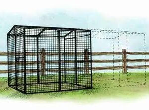 Walk-In 8 ft. Chicken Run (6’6″W x 7’6″L x 6’3″H)