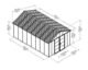 Canopia by Palram Yukon 11 ft. x 17 .2 ft. Garage Shed Kit - Dark Grey - Image 2