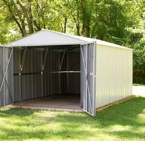 Commander 10 x 20 ft. Steel Storage Building Eggshell