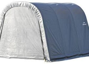 ShelterCoat 10 x 12 ft. Wind and Snow Rated Garage Round Gray STD