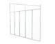 Canopia by Palram Feria 13′ Patio Cover Sidewall Kit-White