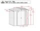 Arrow Classic Steel Storage Shed, 6x5, Charcoal - Image 4