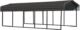 Steel Carport 10 x 24 x 7 ft. Galvanized Black/Charcoal - Image 8
