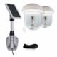 Gama Sonic Light My Shed IV – Solar Powered Shed Light with Double Lamp Heads – GS-16B2