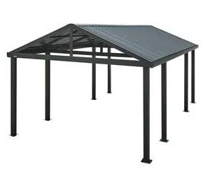 Sojag Samara 12 ft x 20 ft Dark Grey Carport