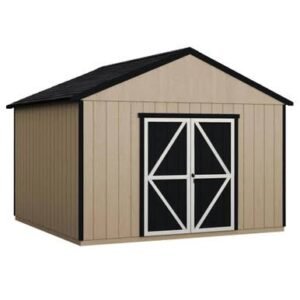 Handy Home DIY Astoria 12 ft. x 24 ft. Wooden Storage Shed with Flooring Included